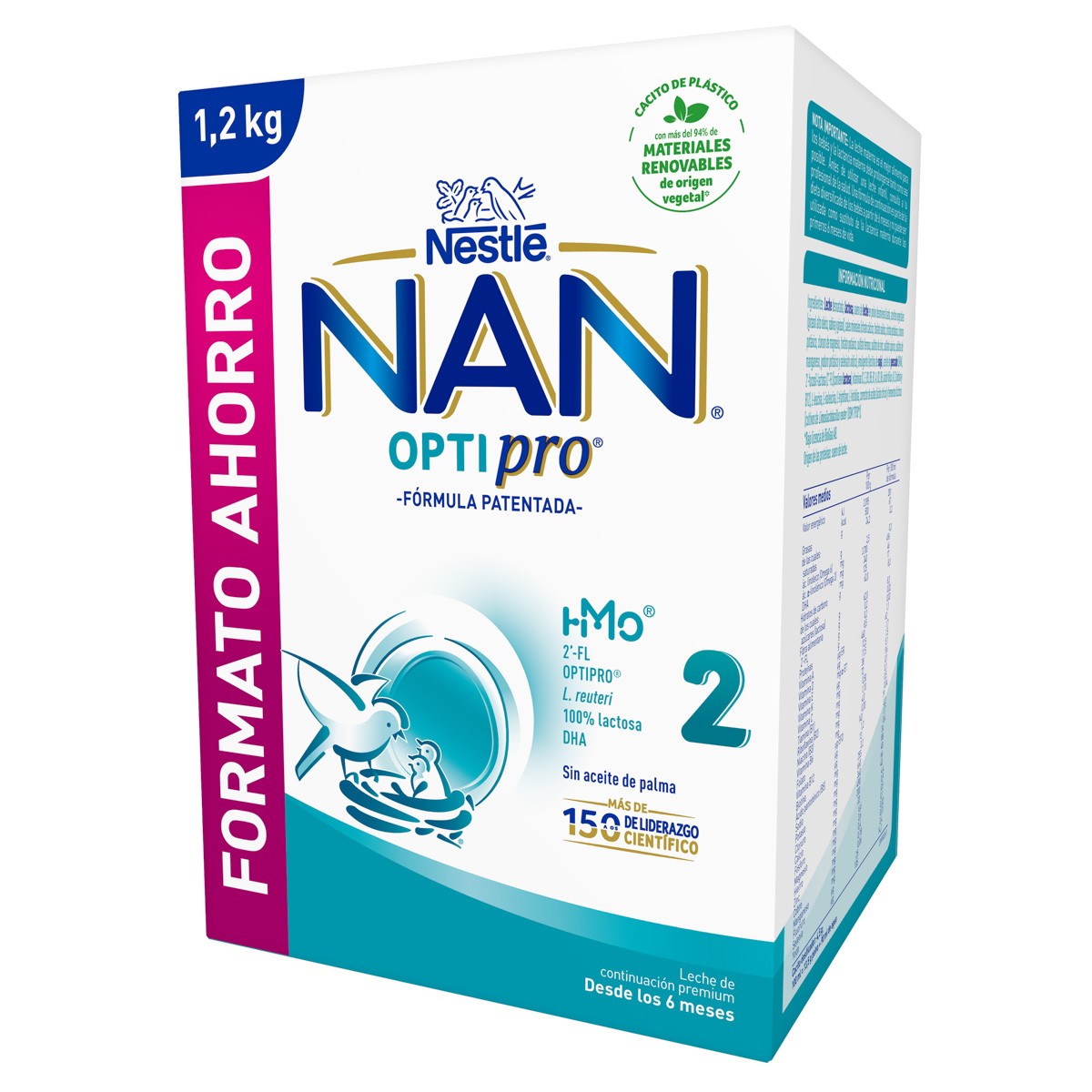 Nestlé Nan 2 optipro biberón 1200g